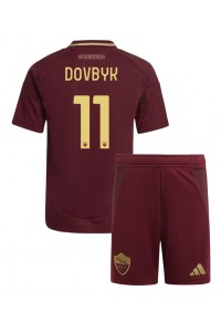 AS Roma Artem Dovbyk #11 Babytruitje Thuis tenue Kind 2024-25 Korte Mouw (+ Korte broeken)